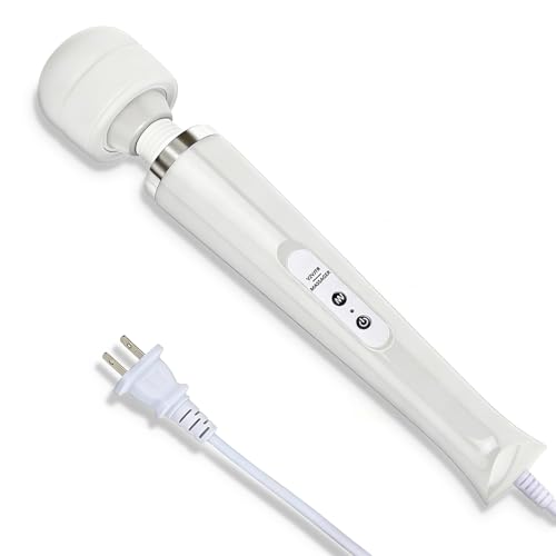 Image of Handheld Electric Back Massager, 10 Speed Wired Deep Tissue Vibrating Massager for Muscle Aches (Pearl)