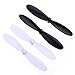 Produktbild VUNIVERSUM 12x Stück (3X Set) Propeller Rotorblätter Blade NINETEC Spyforce 1 One Mini Quadrocopter Copter Schwarz Weiß Quadrocopter Blades 55mm von Mr.Stecker Modellbau®