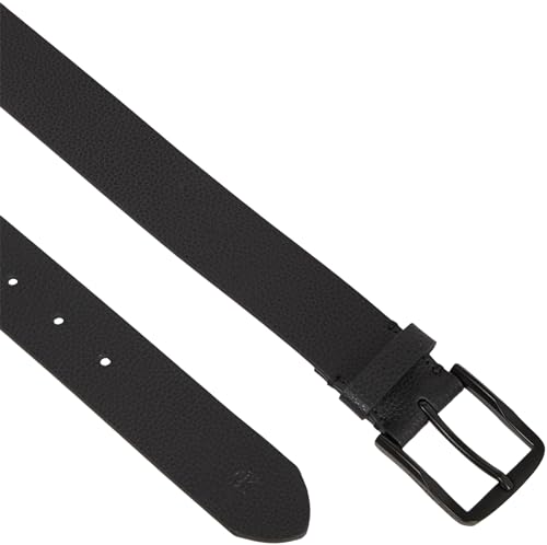 Calvin Klein Herren Gürtel Classic Flat aus Leder, Schwarz (Black/Black), 115 cm – Ansicht 3