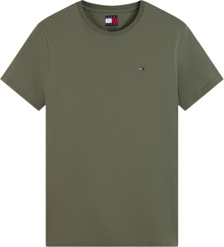 Tommy Jeans TJM Original Herren-T-Shirt, schmale Passform, kurzärmelig, Grün (Rocky Mountain), 3XL – Ansicht 5