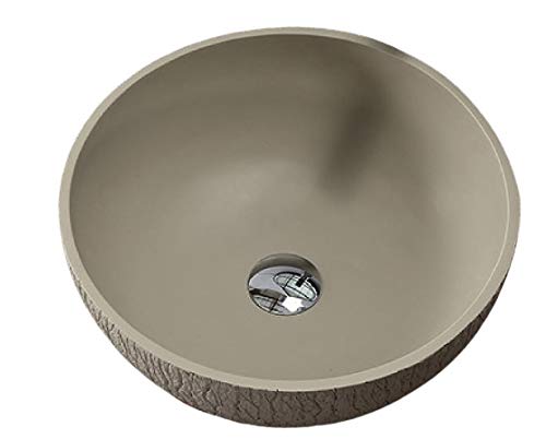 Kingsman Stone Resin Series Solid Surface Modern Bathroom Vanity Vessel