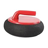Vaveren Curling Stone,Table Curling Game,Educational Portable Family Gathering Travel Indoor Fun for Kids Adults Family Board Game, red