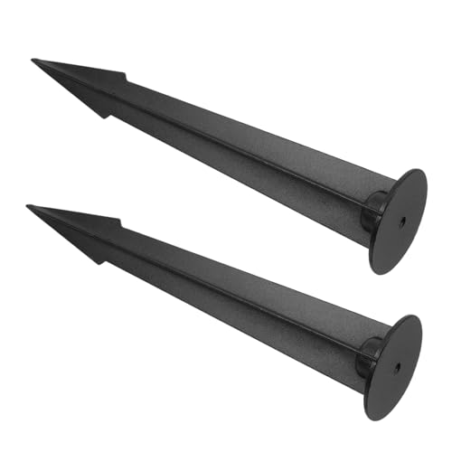 BESPORTBLE Lawn Lamp Ground Plug Landscape Lighting Spike Weatherproof Stakes Solar Ground Stakes Easy Install Aluminum Material