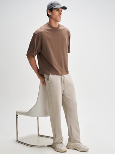 Image of XYXX Men's Solid Combed Cotton Trackpant | Mens Trackpant | Drawstring | Solid-Relaxed Fit