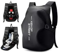 WEPLAN Motorrad Rucksack Wasserdicht Herren Damen Helm Rucksack Motorrad Rucksäcke Helmrucksack Motorradhelm Reise Rucksäcke Leicht Motorcycle Backpack Helmtasche Reflektierend,Sch