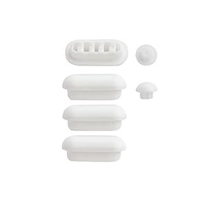 Sitzplatz 64900 1,WC-bril-buffer nr. 36 oplegstoppen voor toiletbril afstandhouder voor wc-bril demper wit kunststof