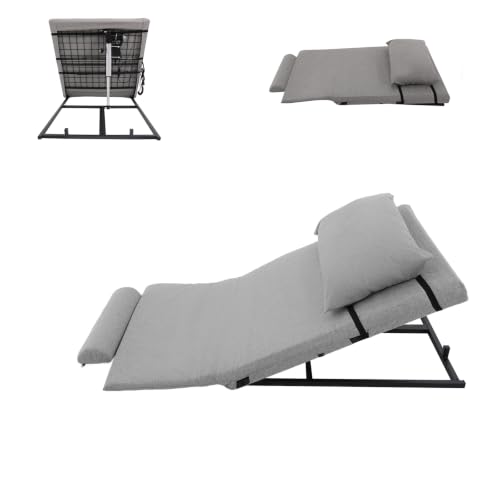 HjirtPxe Electric Lifting Backrest for Bed 2-80Adjustable Lifting Backrest with Remote Control Sit-Up Back Rest Chair Assist Elderly Get Out of Bed Easily Support 661lbs for Neck Lumbar Back Support
