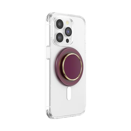 PopSockets Handygriff für MagSafe, Magnetischer Halter- Rotwein – Ansicht 2