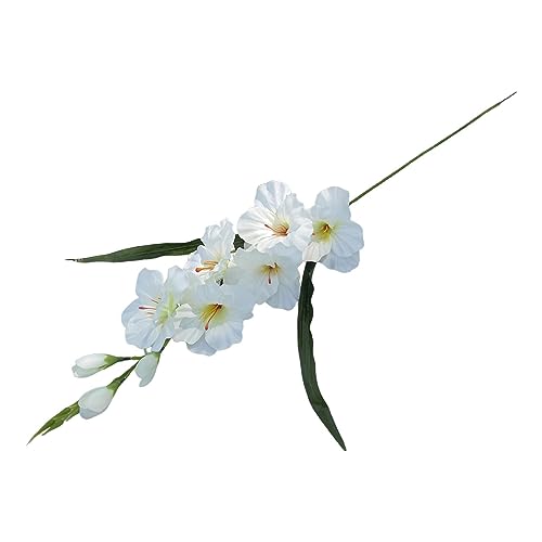 Sharplace Fleur de Glaïeul Artificielle avec Tige Réaliste DIY Arrangement de Fleurs Ornement Fleur de Glaïeul de Mariage pour la Maison Ferme Bureau...