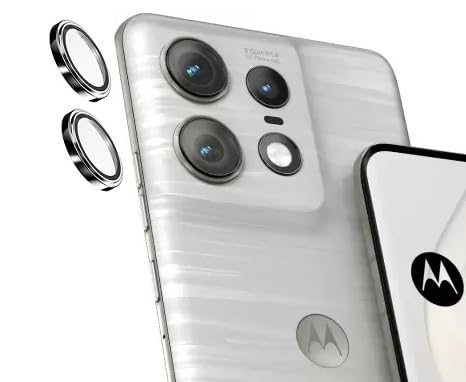 MOBIKTC Lens Glass Camera Ring Lens Protector For Motorola Moto Edge 50 Pro 5G 5G, 9H Hardness,Full Coverage Camera Metal Ring Ultra-Thin/Clear/Silver (Pack Of 2) (B0D4FCK1TM) Amazon Price History, Amazon Price Tracker