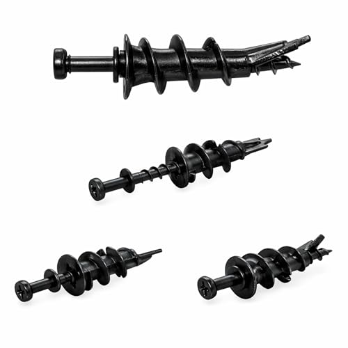 Image of 30pcs Self-Drilling Black Drywall Anchor and Double-Headed Screws Kit - 15 Metal Wall Anchors ,15 Bear Claw Wall Picture Screws for D-Rings, 4-in-1 Hanging Hooks for Sawtooth, Wire, Keyholes