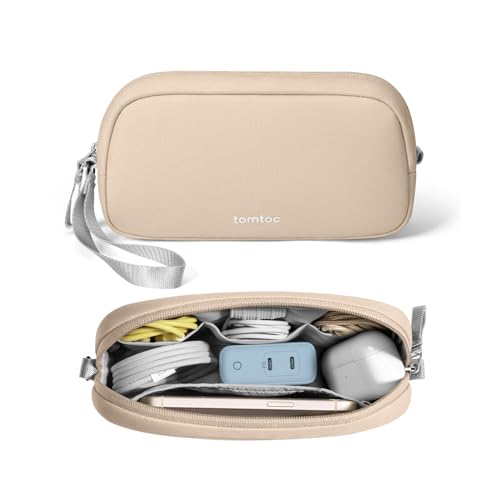 Image of Tomtoc Light-T12 Electronic Organizer Accessory Pouch Natural (1L), Sand