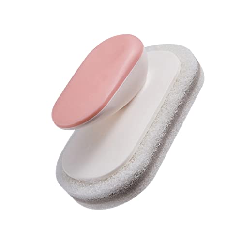 HOLIDYOYO Brosse de Nettoyage Multifonctionnelle Rose Brosse Ergonomique pour Salle de Bain Cuisine et Évier Outil Pratique pour Récurer et Nettoyer Accessoire Durable et Sûr