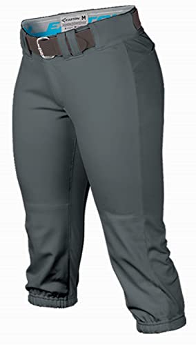 EASTON PROWESS Softball Pant, Girl's, Medium, Charcoal