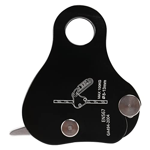 Hermosiey Cuerda ascendente, escalada cuidador cuerda agarrar cuerda autoblocante para escalada y rescate al aire libre 8-13 mm, negro