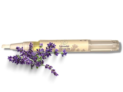 Lavender cuticle oil 3ml twist pen, vegan & cruelty free. Soft brush application. Prevents hang nails. Moisturises cuticles. Fresh scent. Natural ingredients. Essential Oils. Fast Absorption