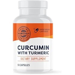 Vimergy Curcumin with Turmeric Capsules, 1000mg Vegan Extract, 30 Servings | Promotes Joint flexibility & Mobility*, Antioxidant for Brain, Heart Function & Cellular Protection*, Kosher, Vegan & Non-GMO