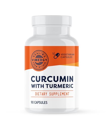 Vimergy Curcumin with Turmeric Supplement, 1000mg Curcumin Extract/Serving – Liquid Capsules -...