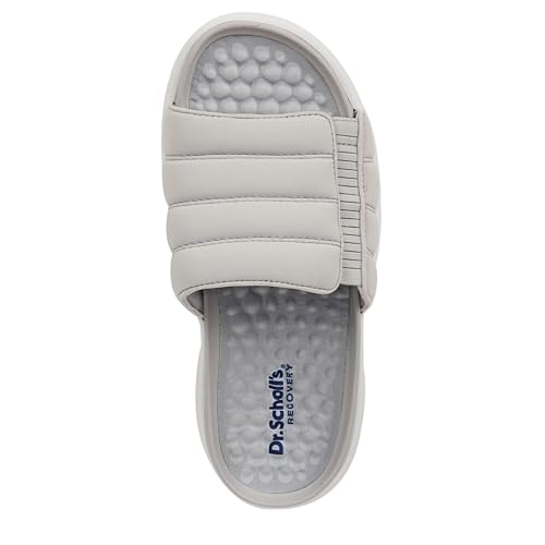 Dr. Scholl's Women's Feel Free Slide Sandal Vapor Grey Fabric 12 M - image 6