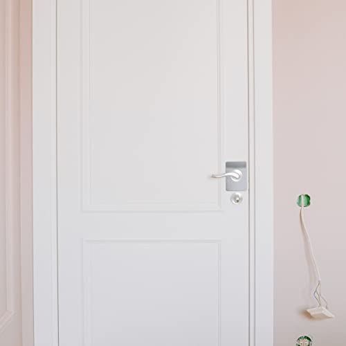 4pcs Door Reinforcement Plate, Door Handle Fixing Cover Filler Repair Backplate Stainless Steel Door Lock Repair Plate Door Lock Repair kit