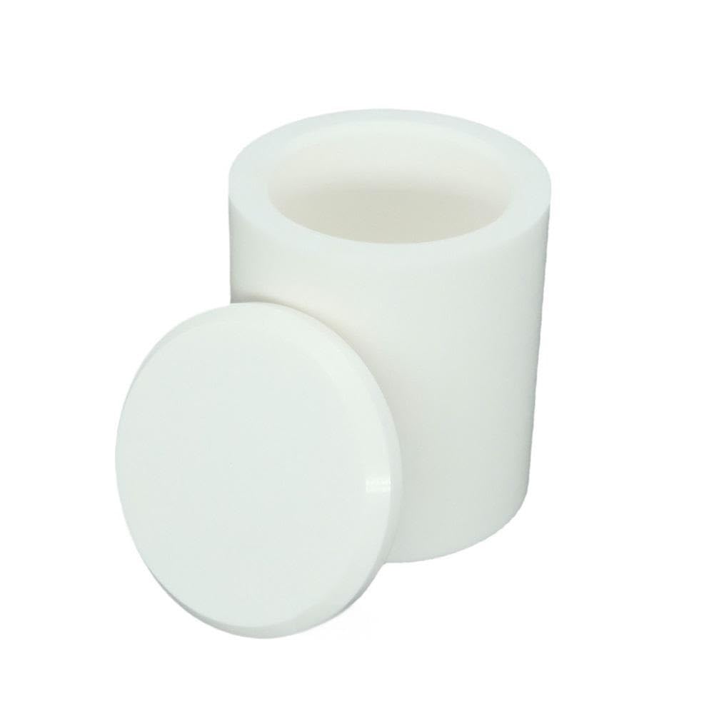 1 crogiolo cilindrico in allumina con coperchio - Crogiolo for analisi di laboratorio da 0,7-85 ml for fonderia e stampaggio(50x60mmx85)