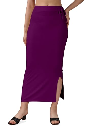 Image of Mehrang Microfiber Saree Shapewear Petticoat for Women, Cotton Blended Shape Wear Dress for Saree