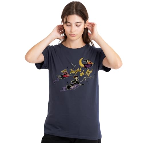 T-Shirt Femme Disney Hocus Pocus Sanderson Sisters en Coton Bleu Marine