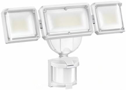 Miniatura 9 de LEPOWER Luces de inundación de 45 W con sensor de movimiento, luces para exteriores, luz de seguridad LED de 4800 lm, luz con sensor de movimiento