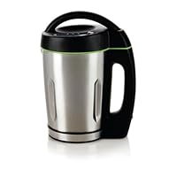 DOMO DO498BL Suppenmacher – 1,6 Liter - Standmixer mit 3 automatischen Programmen - Edelstahl/Schwarz