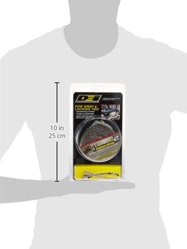 Design Engineering 010123 2" x 25' Pipe Wrap Kit with 4 Locking Ties - Titanium