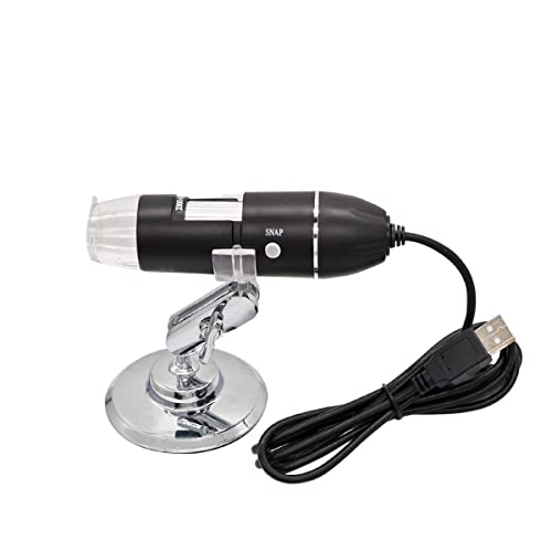 顕微鏡キット 調整可能な 1600X USB デジタル顕微鏡電子 Microscopio カメラ 8 LED ライトズーム拡大鏡はんだ付け修理用 顕微鏡レンズアダプター (Size : 1000X)
