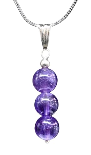 Amazing Gemstone Amethyst Necklace for Women, Handmade Healing Crystal Necklace