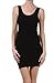 M. Rena Women's Black Seamless Tank Tunic Dress,One Size Fits Most,Black