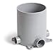 Lew Electric FBKIT - Round PVC Concrete Floor Box with LRA-U Adapter Ring