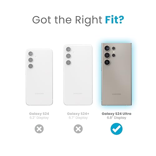Image of Speck Presidio 2 Grip Samsung Galaxy S24 Ultra Case - Drop & Camera Protection, Soft-Touch Secure Grip, Wireless Charging Compatible, Shock Absorbant, Galaxy S24 Ultra Case - Coastal Blue