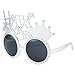 Soochat Happy New Year Eyeglasses New Year Party Glasses Photo Booth Props Glasses for New Year's Eve Party Decors