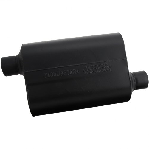 Flowmaster 952548 Super 40 Muffler - 2.50 Offset In / 2.50 Offset Out - Aggressive Sound, Black #TOP1