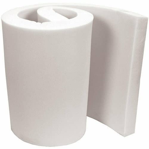 GO TO FOAM High-Density White Foam Upholstery Sheet for Cushions, Sofas, Beds, Seats, Campervans, Indoor/outdoor Padding, DIY (0.5" (~1.3 cm) Thick, 80 x 94 (200 x 239cm))