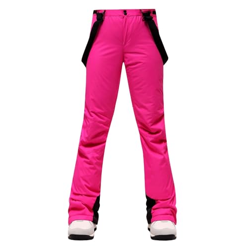 QUINTRA Damen-Ski-/Schneehose, leichte -Trägerhose Winterkleidung Herren (Hot Pink, XL)