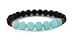 Mana Vibes Lava Rock and Amazonite Essential Oil Beaded Bracelet, Essential Oil Jewelry 8mm Bead Size, Yoga Jewelry