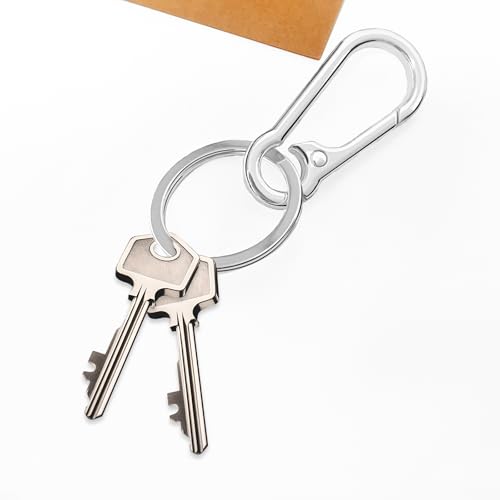 Metal Keychains for Women Men, Key Chain Ring Clip Holder Organizer for Home Car, Cut Keyring Accessories3