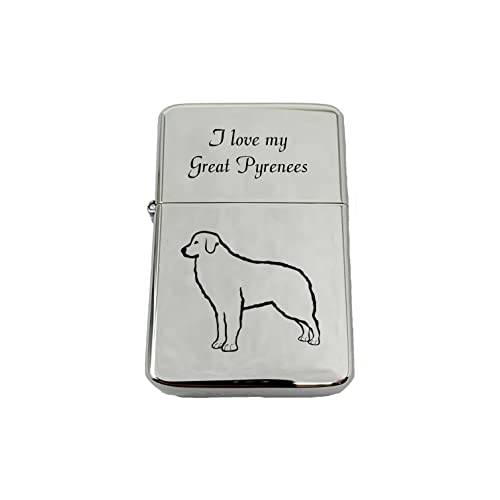 Encendedor Chrome I Love My Great Pyrenees miniatura 1