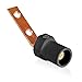 Leviton 16M21-2UE 16 Series Taper Nose Single Pole Cam Type Male Terminal Connector, Bus Bar Mount, Angle, 2-4/0 AWG, 400 Amp Max, Black
