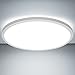 Produktbild LEDYA LED Deckenlampe Wohnzimmer Rund, 24W 2200LM Deckenleuchte Flach, 5000K Kaltesweiß, Helle Deckenbeleuchtung für Bad, Badezimmer, Balkon, Flur, Küche, esszimmer, schlafzimmer, Ø420×25mm