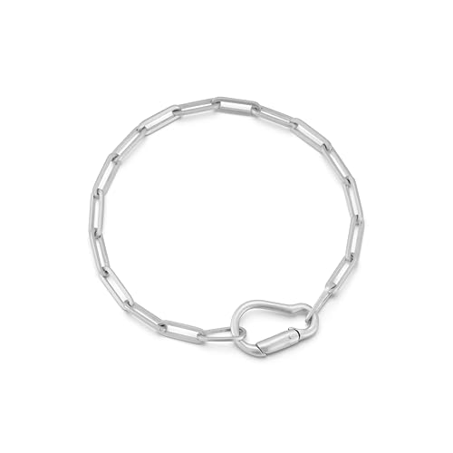 MATEO New York, Carabiner Chain Bracelet, Silver