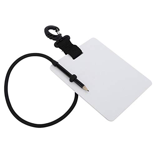 Placa de escritura a mano, pizarra de escritura submarina resistente al agua reciclada, pizarra de escritura de buceo, tablero de equipo de escritura, clip de hebilla para marcar y tomar Cover