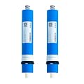 SANDMONK 100 GPD RO Membrane Filter Replacement, 12" x 2.0" Reverse Osmosis Water Filter Membranes Replacement for Home Drinking Under Sink RO Water Filtration System, 2-Pack
