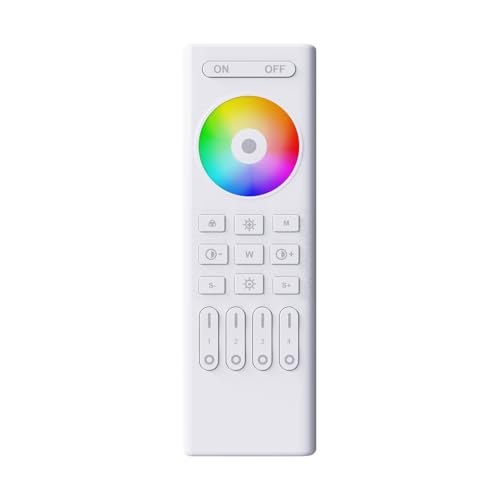 Variateur LED 2.4G avec télécommande blanche pour système connecté RGBWCCT