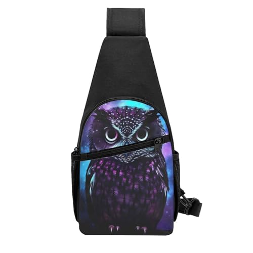Mochila Sling Crossbody Negra para Uso Diario