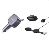 Anker Retractable USB-C Car Charger & MagSafe Compatible MagGo UFO 3-in-1 Charger, iPhone 17 Wireless Charging Station, 15W Qi2 Certified, Foldable Travel Charging Pad